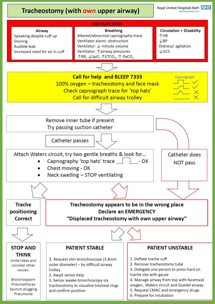 Tracheostomy Algorithm - upper airway